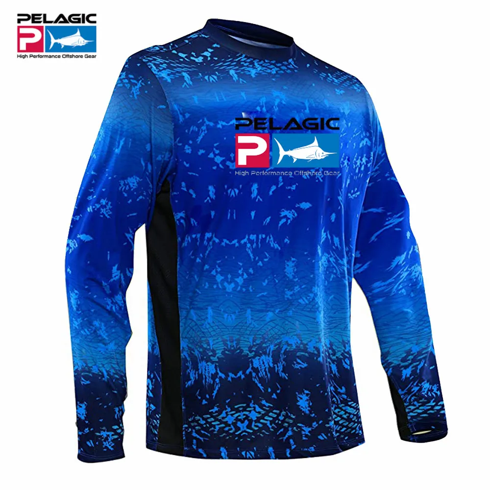 Pelagic Fishing Shirt Man Long Sleeve Fishing Suit Uv Protection Angler Clothing Summer UPF 50 Quick Dry Jersey Camisa De Pesca 2