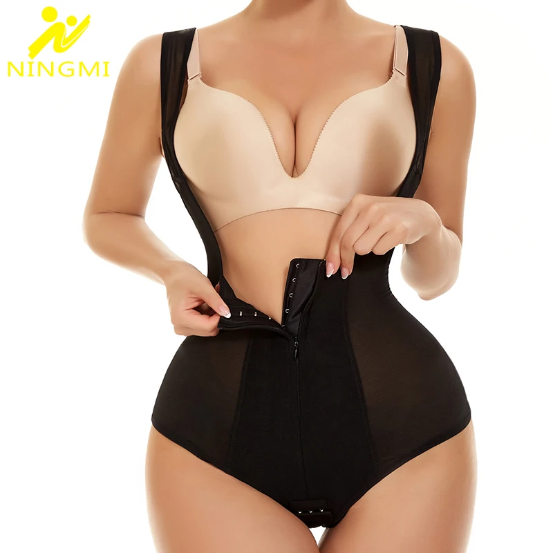 

NINGMI Women Body Shaper Panties Firm Tummy Control Belly Shaper Panties Body Shapewear Slimming Underwear Bodysuit