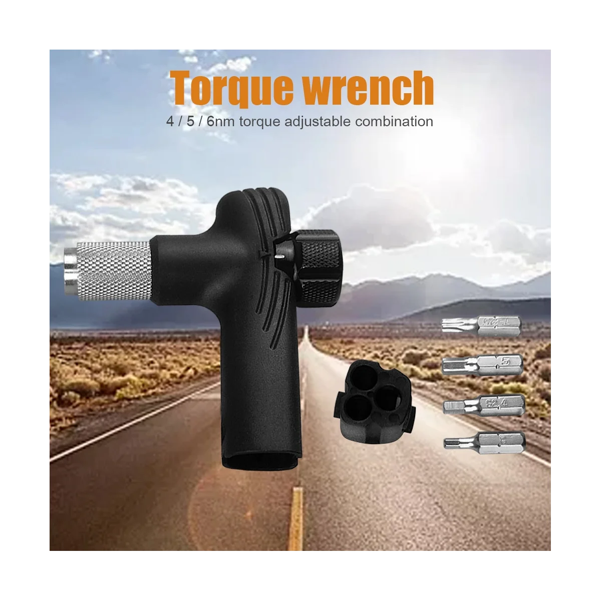 Набор регулируемых велосипедных трещоточных ключей 4/5/6 нм многофункциональные