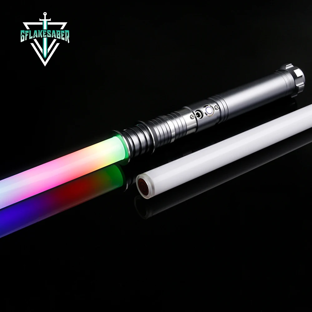 

TXQSABER Heavy Dueling RGB Lightsaber Metal Hilt Smooth Swing Laser Sword 12 Colors Changing SNV4 Jedi Laser Blaster FOC Melt