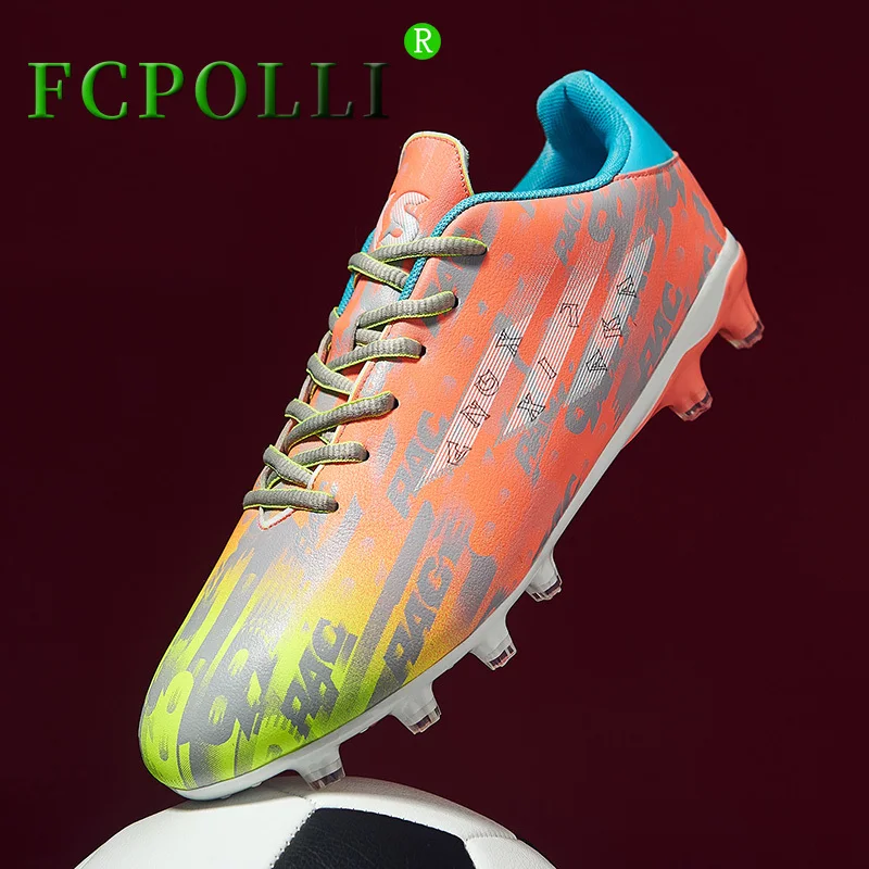 

2022 New Soccer Shoes For Unisex Good Quality Sport Shoes For Kids Long Spike Football Shoes Mens Womens Anti-Slip Soccer Cleats