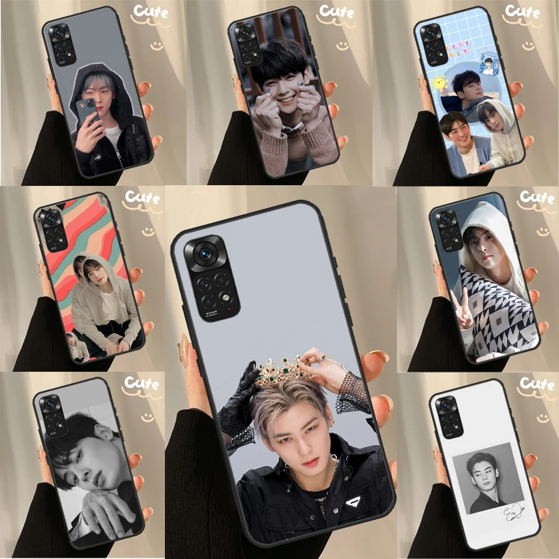 Чехол Cha EunWoo Eun Woo для Xiaomi Redmi Note 10 11 8 9 12 Pro 12S 11S 10S 9S 9C 10C 10A 12C Coque