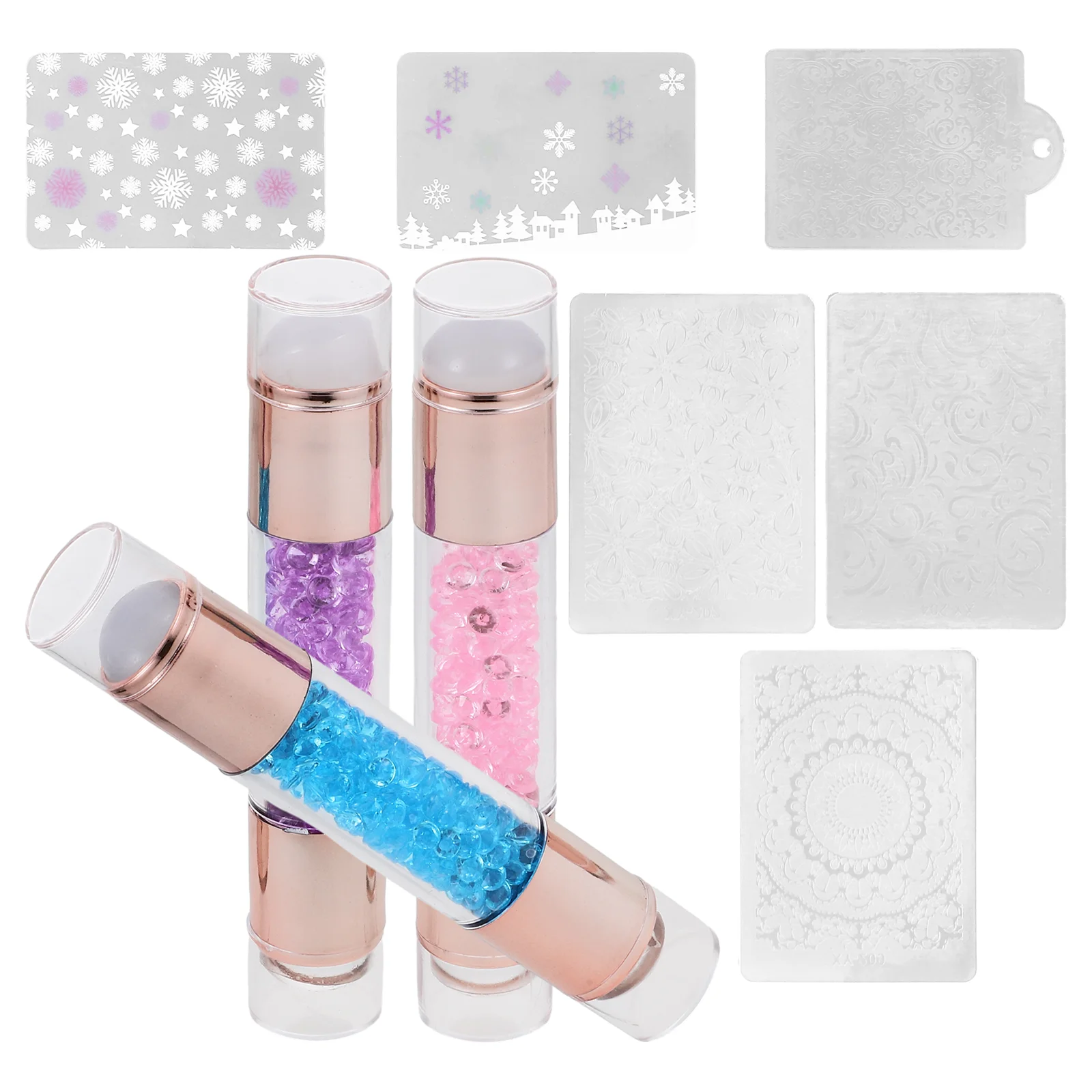 3 шт. шаблон для ногтей с двойной головкой маникюрный набор принадлежности