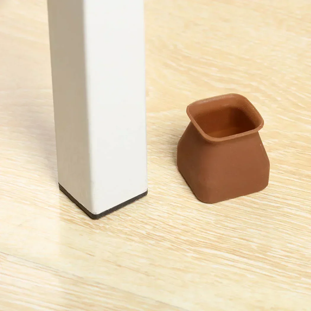 16 шт. мягкие силиконовые чехлы на ножки стула эластичные нескользящие стола