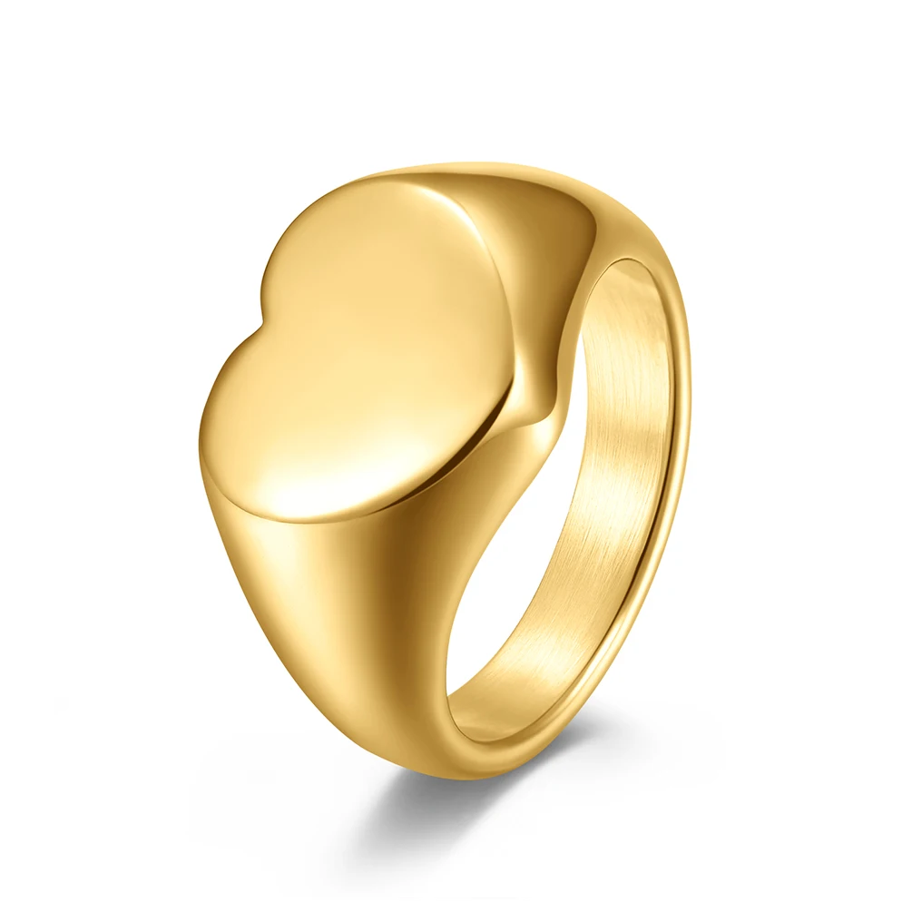 

Unisex Men Women Wedding Rings Cute Heart Shape Silver Color Fashion Jewelry Stainless Steel Large Size 5 6 7 8 9 10