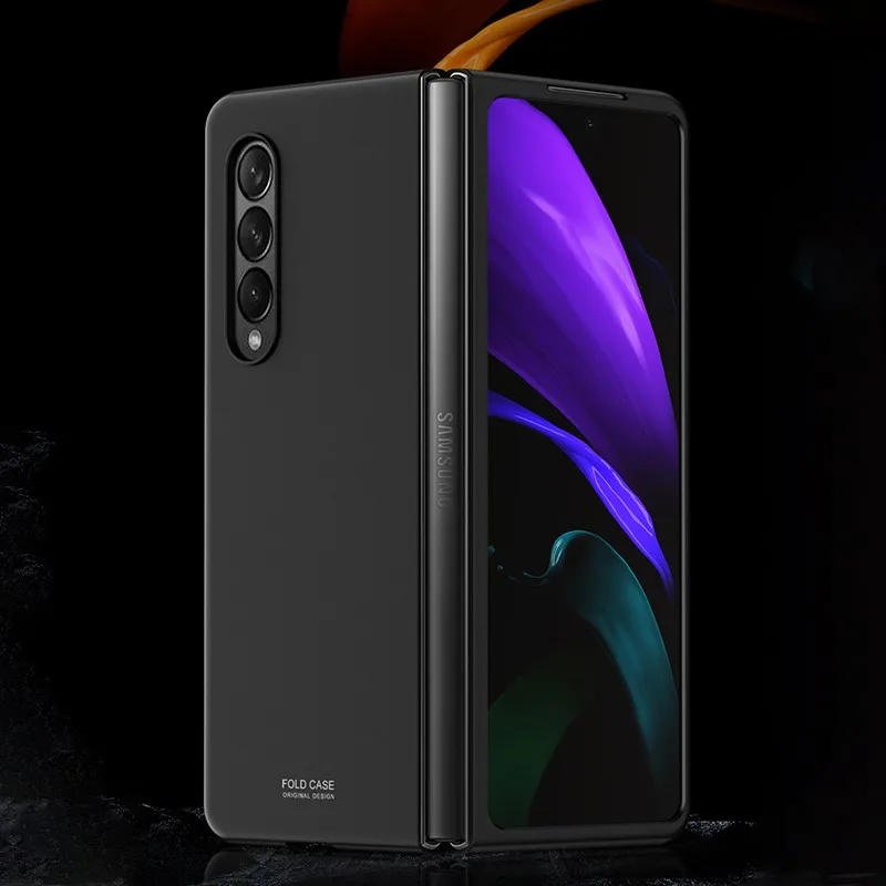

New for Samsung Galaxy Z Fold 3 Cases Luxury Ultra Thin Phone Case Matte Skin Feel Slim Cellphone Cover for Galaxy Z Fold3 Case