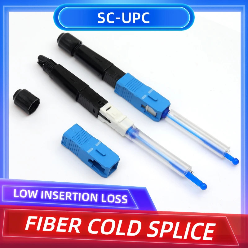 KELUSHI 10pcs/lot FTTH SC UPC Hot Melt Joint Weld joints SC Fiber Optic Connector Fusion Splicer Fiber adaptor