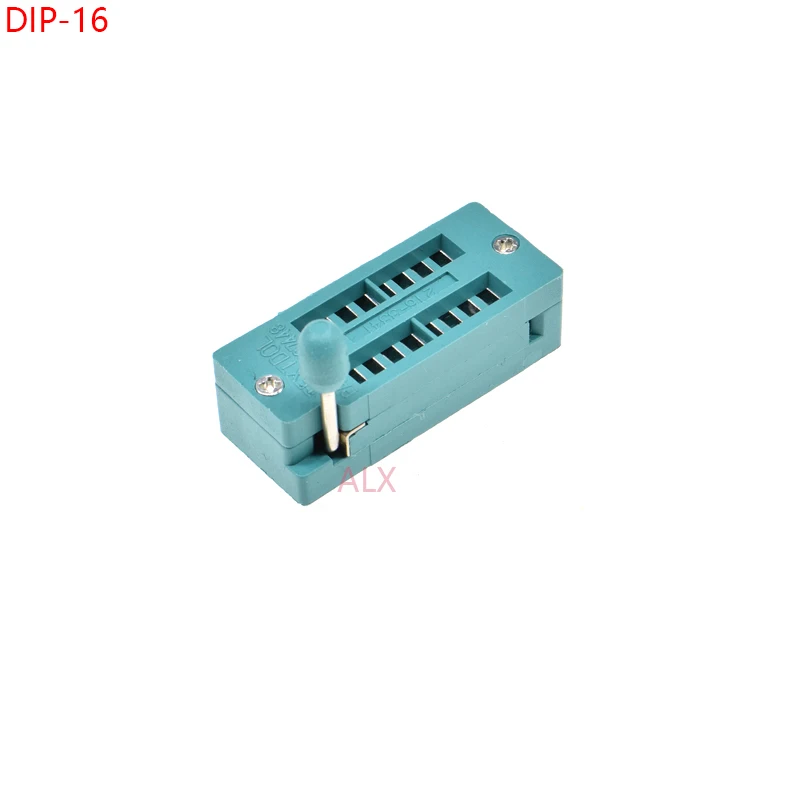 2 шт. зеленый DIP16 ZIF ZIP IC SOCKET 16 P DIP чип тестовый адаптер 16 PIN dip-16 16 PIN 2,54 мм шаг разъем для печатной платы