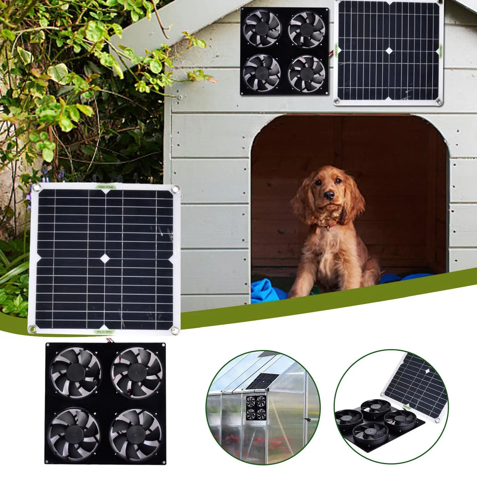 

20w Solar Exhaust Fan Air Extractor 6 Inch Mini Ventilator Panel Solar Fan Waterproof Powered Powered Solar Solar Fan Usb P I9d4