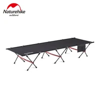naturehike camping cot ultralight folding bed hiking camp bed outdoor sleeping cot portable travel single bed camping equipment