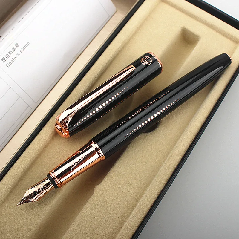 

1 PC Luxury Ink Pen Picasso Metal Fountain Pen Gift High Quality Metal Writing Calligraphy Pens Office School Stationary