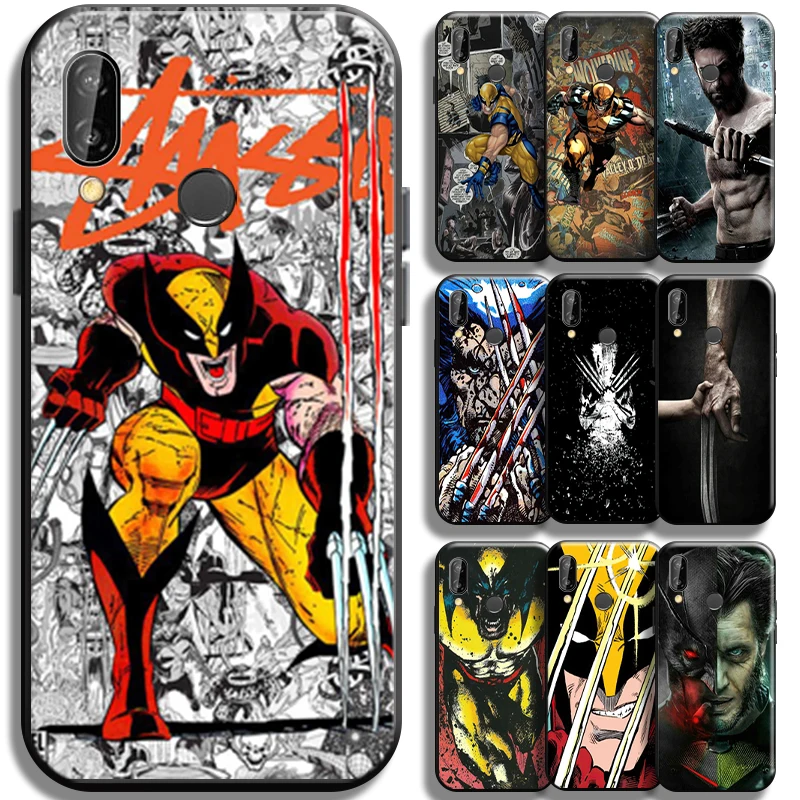 

Marvel X-Men Wolverine Phone Case For Huawei P20 Pro P20 Lite Coque Soft Liquid Silicon Shell Funda Shockproof Full Protection