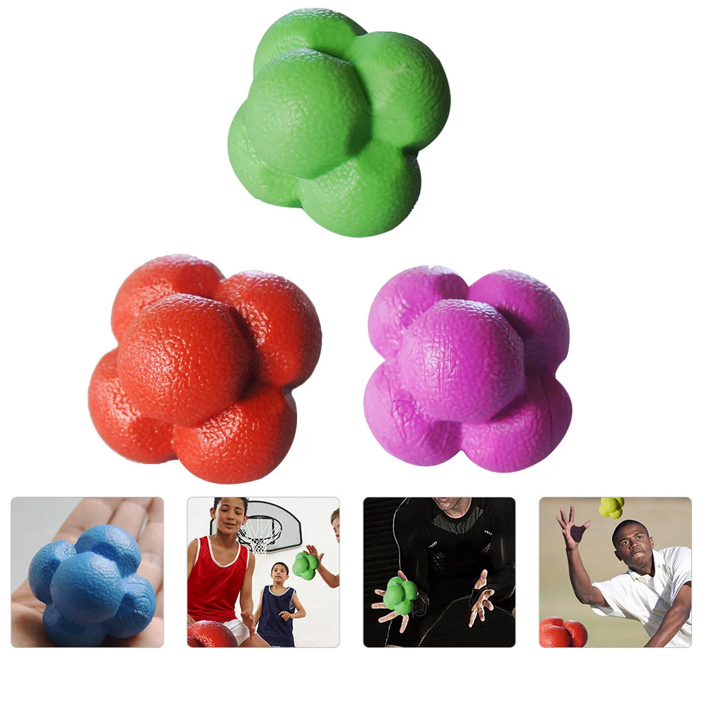 

3pcs Useful Convenient Durable Portable Hexagonal Ball Agility Balls Training Ball for Inside Home Indoor