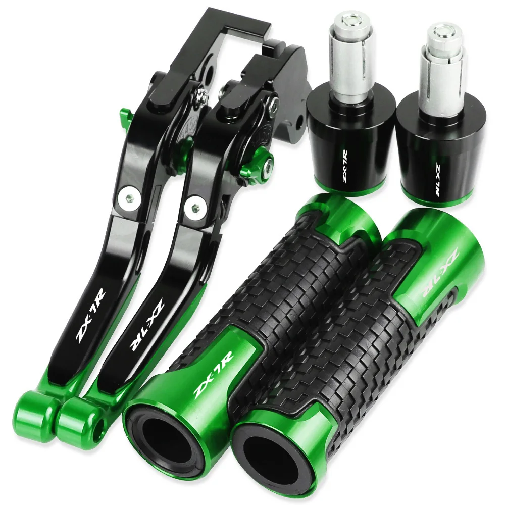 

ZX-7R Motorcycle Brake Clutch Levers Handlebar Hand Grips ends For KAWASAKI ZX7R 1989 1990 1991 1992 1993 1994 1995 1996-2003
