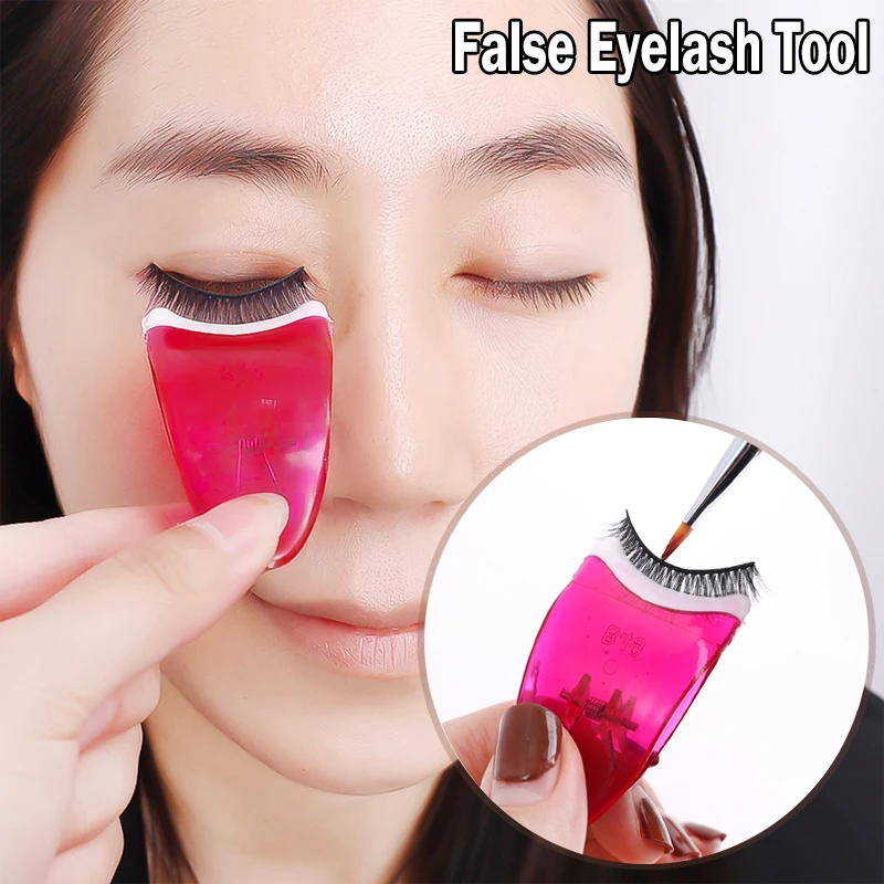 

1PC Eyelash Applicator Apply Tweezers Portable False Eyelash Applicator Mascara Eyelash Clip Curler Professional Eye Makeup Tool