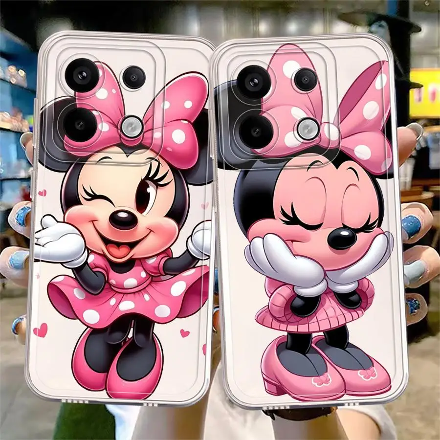Чехол для телефона Disney с рисунком Минни Маус Xiaomi Redmi Note 13 12 Pro Plus 5G 11S 10S 9 11 10 12S 9S 8 Soft