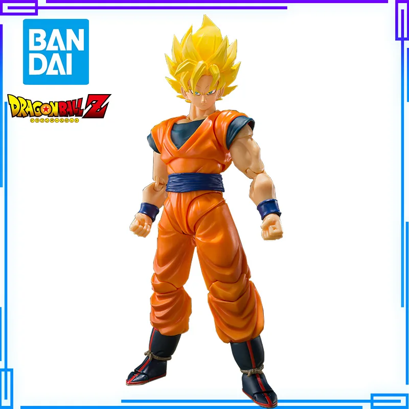 

Bandai Spirits Original S.H.Figuarts Dragon Ball Z Model Kit Super Saiyan Son Goku Action Figure Full Power Moveable Toys