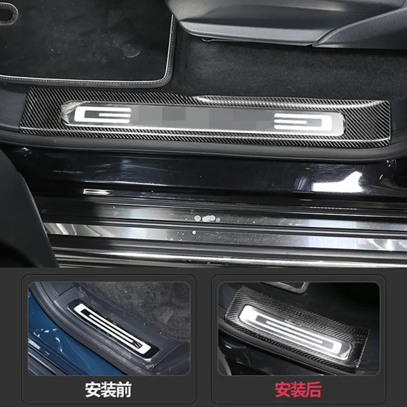 Фото Для нового Mercedes-Benz G-Class G500, G63, G350, G400, G450, и G550, с защитой на пороги из углеродного волокна и педалями приветствия №2