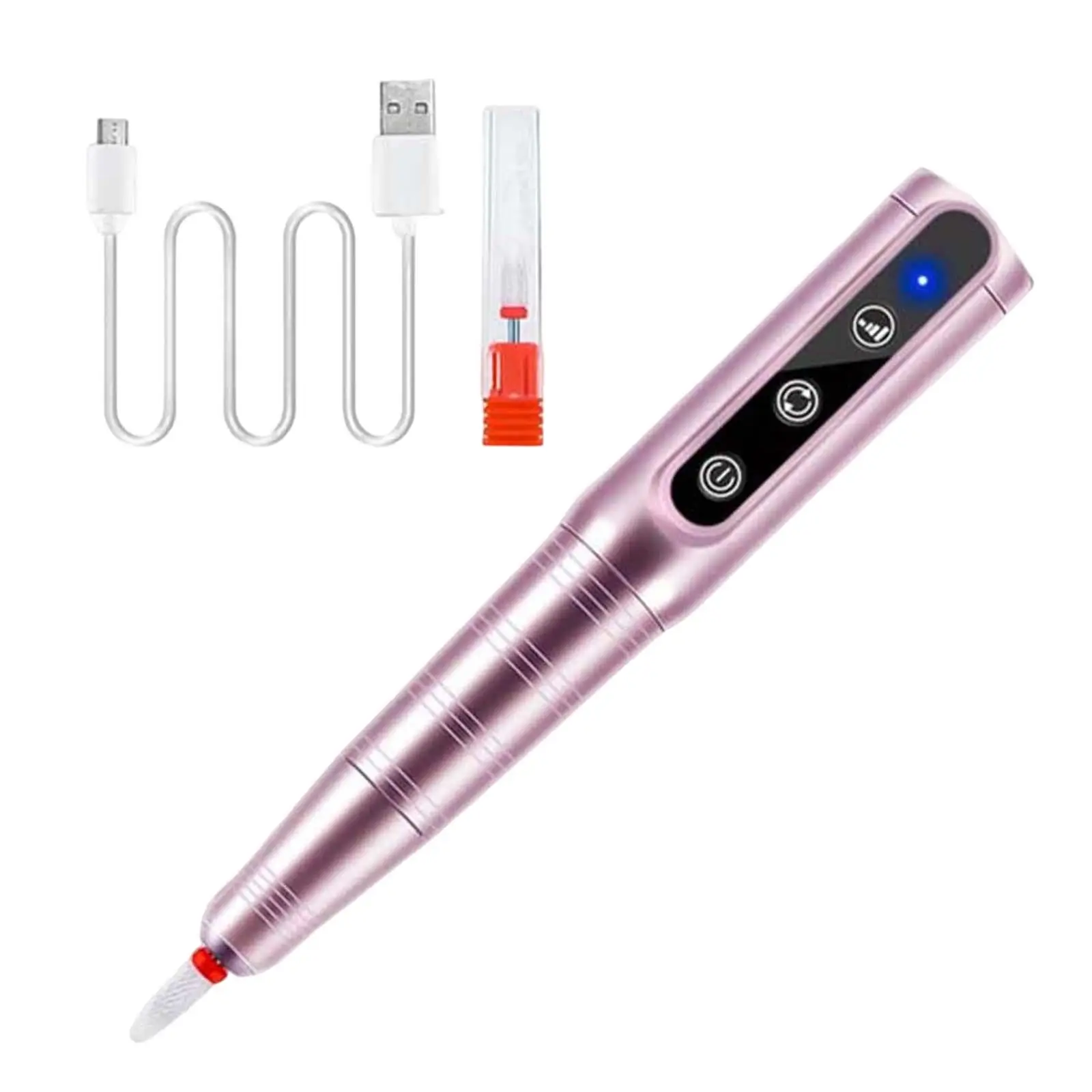 

Professional Nail File Machine Cordless Electric Nail Drill for Manicure Pedicure Polishing Shape Tools Gel Nails Home Salon