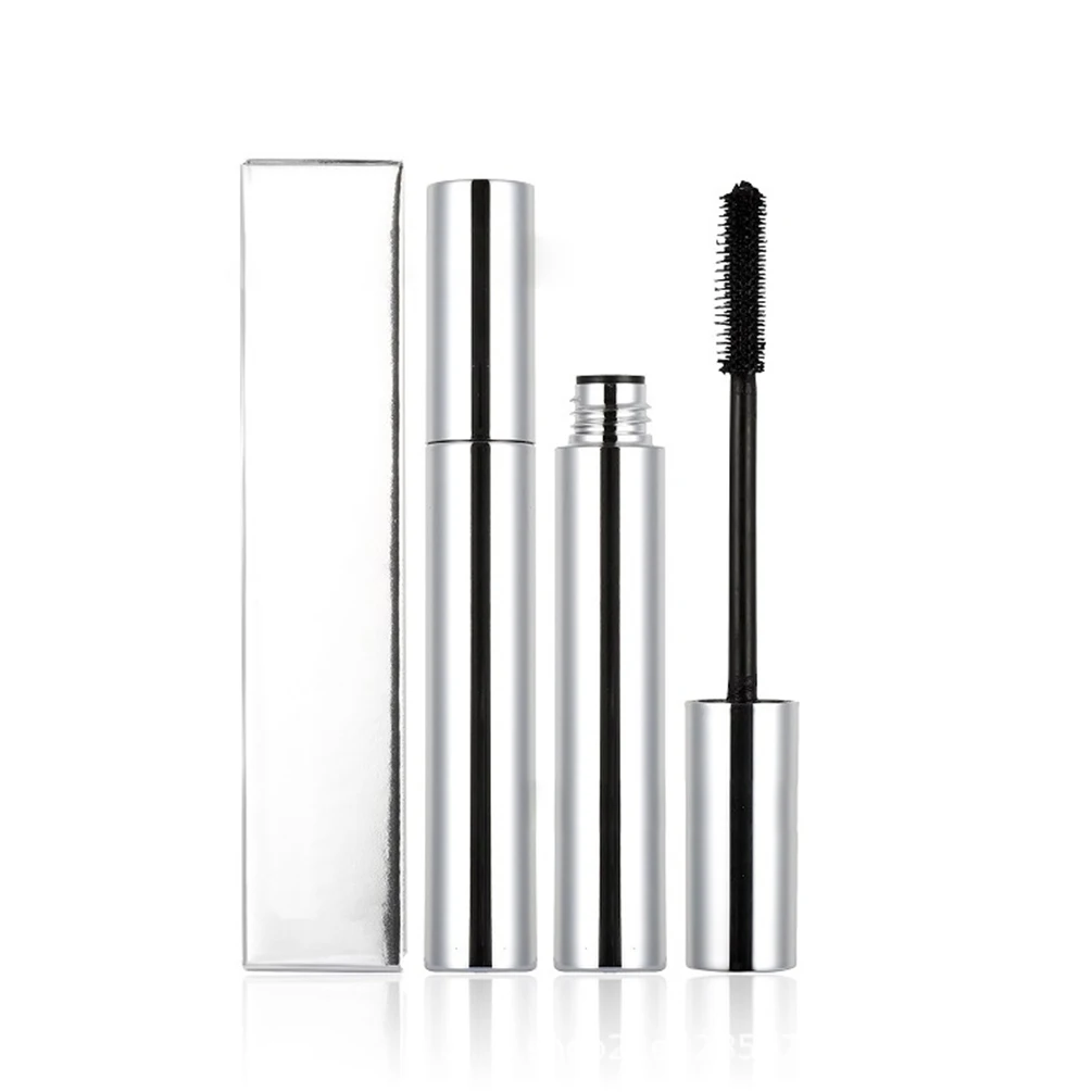 

Small Silver Tube Silicone Brush Head Slender Thick Mascara Private Label Waterproof Non-smudge Quick-drying Eyelashes