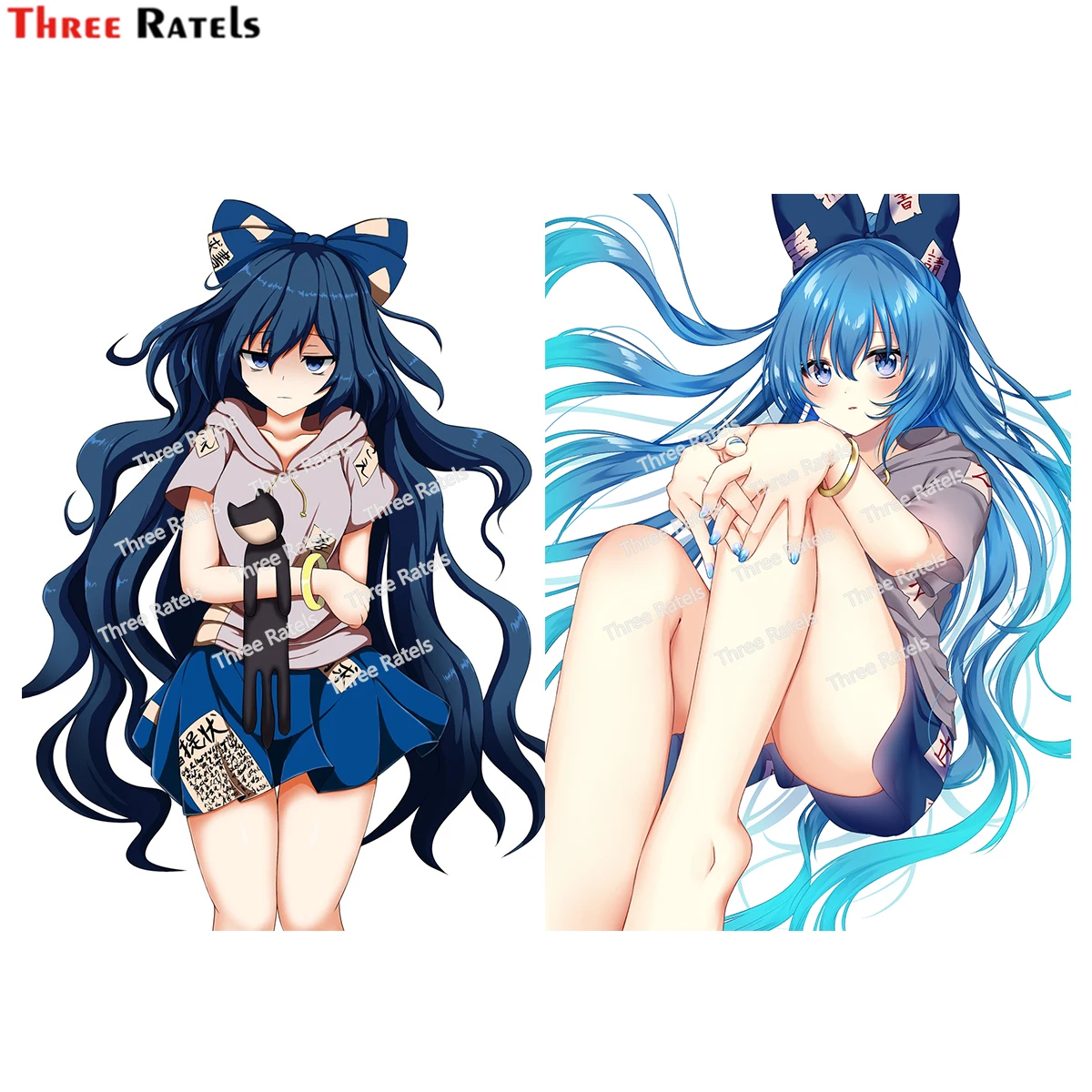 

Три Ratels H238 Сексуальная 3D девушка из аниме для Yorigami Shion Touhou украшение для кузова автомобиля водонепроницаемые наклейки и Стикеры