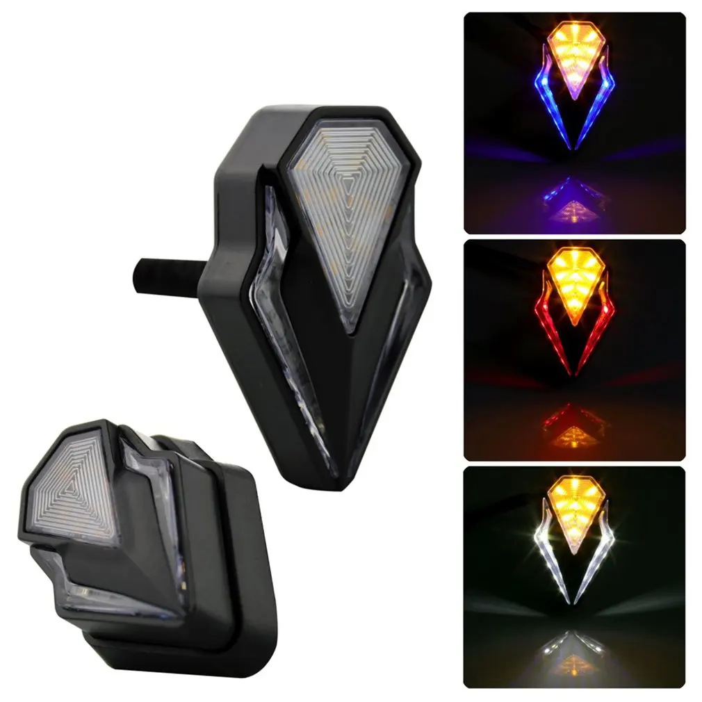 

1 Pair Motorcycle LED Turn Signal Indicators Amber Blinker Left Right Daytime Running Light Universal Signal Lamp Moto LED