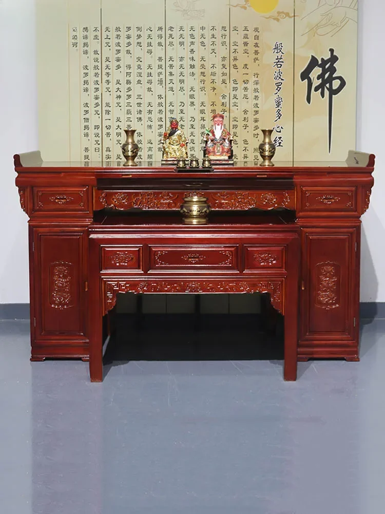 Храм Будды домашний китайский стол алтарь для поклонения таблица вribute Бога
