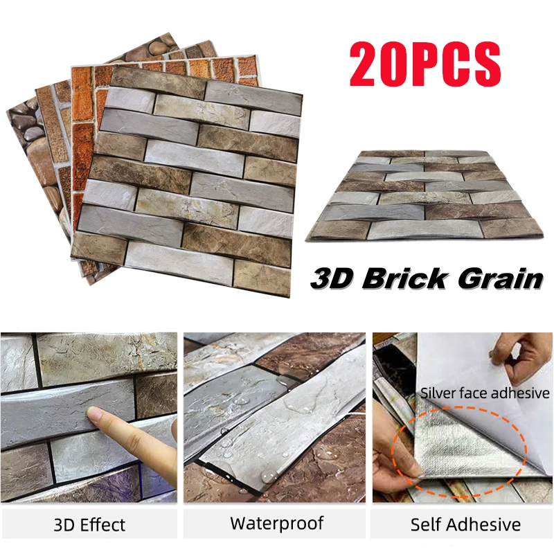 

Маслостойкие самоклеящиеся 3D-обои из ПВХ с мраморным узором, 30 х30 см, 10/20 шт.