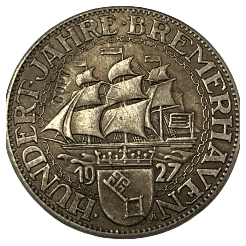 

Копия монеты 1927 года Германии 3 рейхсмарки