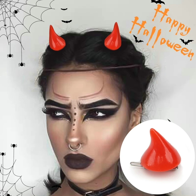 Головная повязка на голову с черной ведьмой Хэллоуин готический косплей дьявол