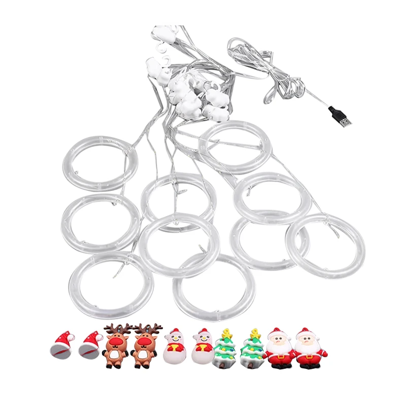 

LED Holiday Light Christmas Decoration Lamp Room Decor Garland New Year Decor String Lights Santa Decoration Accessories