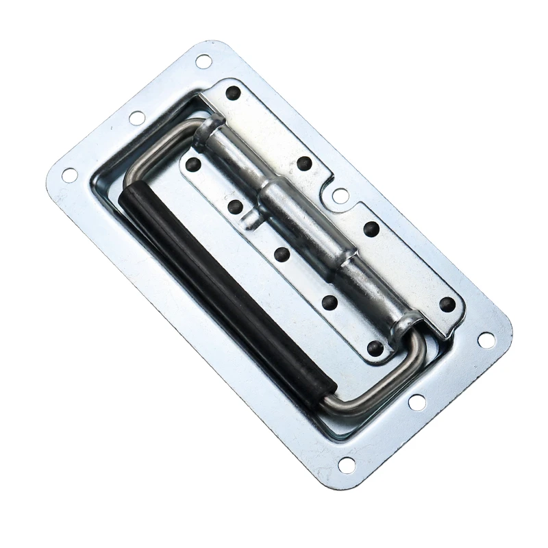 Встроенная пружинная ручка из нержавеющей или железа, складная ручка с автоматическим возвратом, ручка промышленного распределительного шкафа