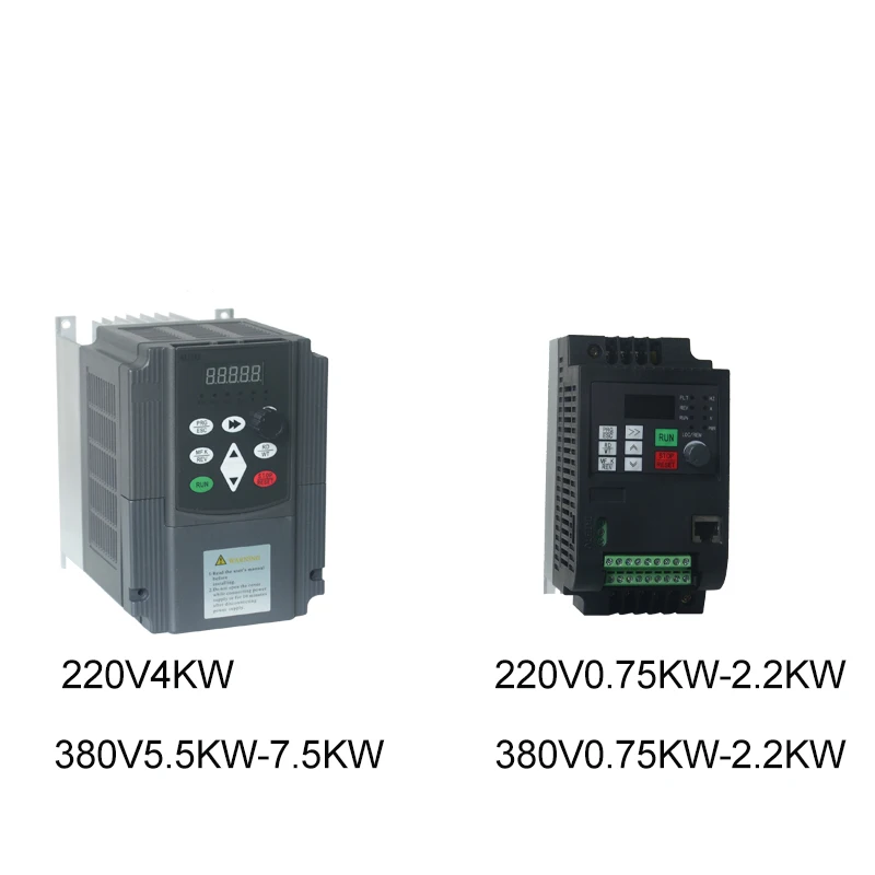 Фото Частотный преобразователь VFD 1.5 кВт/2.2 кВт, 1-фазный, вход 220В, выход 220В, для управления скоростью однофазных двигателей №4