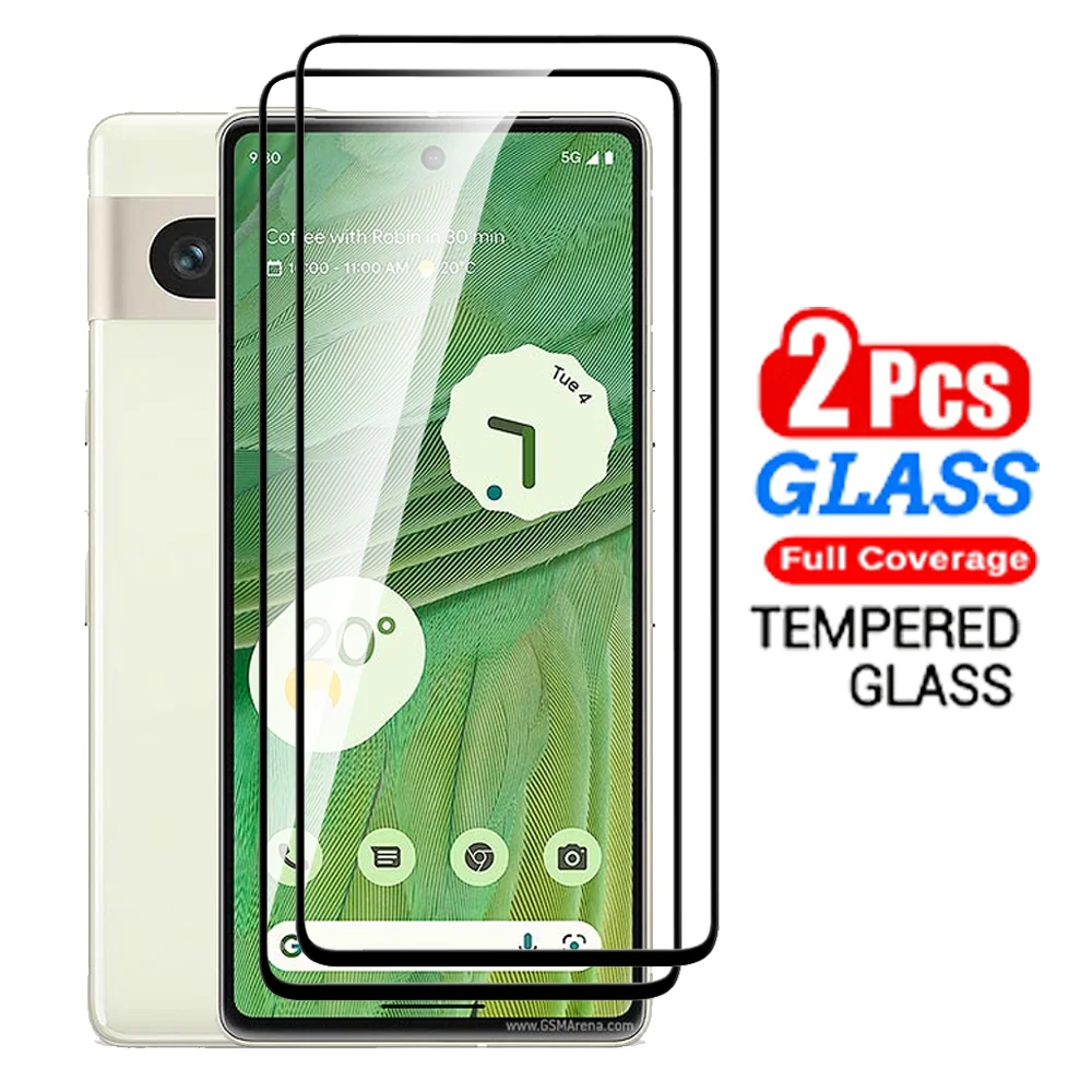 

Закаленное стекло с полным покрытием для Google Pixel 7 6 6A Pixel6 Pixel6a Pixel7, 2 шт.