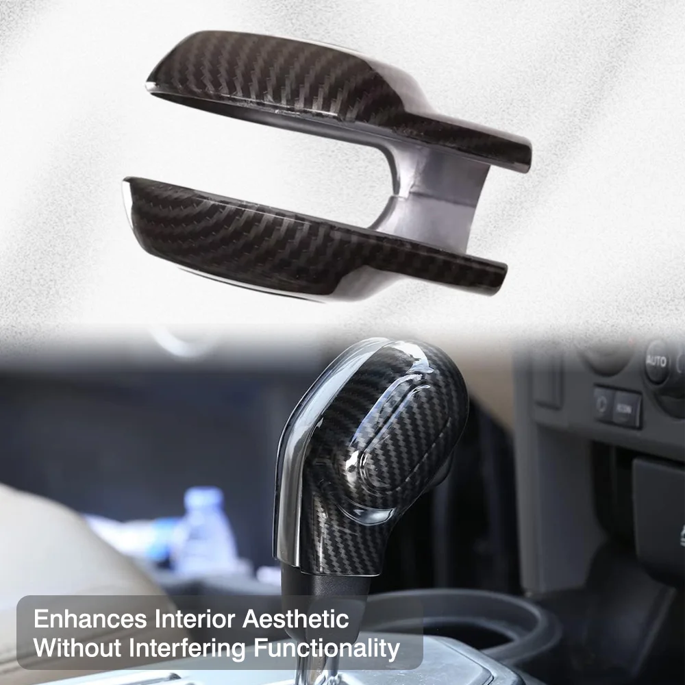 

Углеродное волокно ABS, автомобильная ручка переключения передач, накладка на голову для Land Rover Discovery 3 LR3 LR4 2004-2012