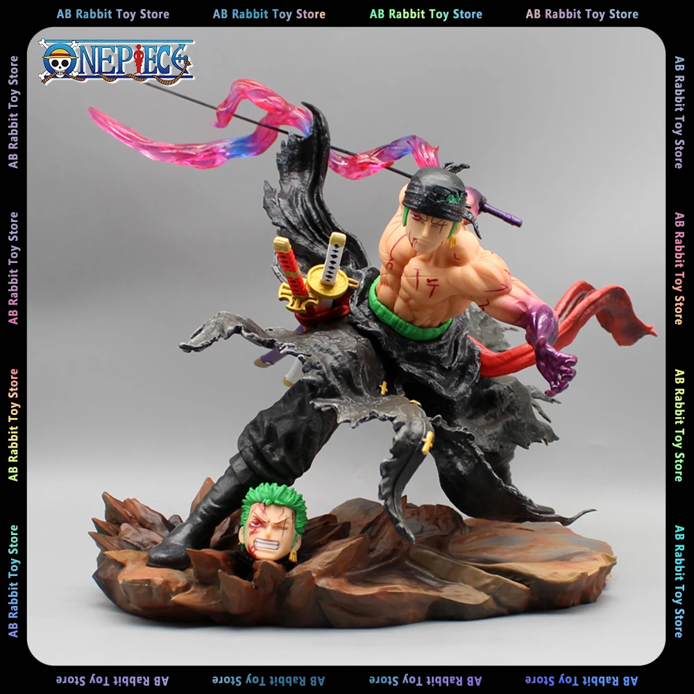 

Аниме фигурки ророноа Зоро, кровавая экшн-фигурка Зоро с 2 головами, 25 см, искусственная модель, коллекционные украшения, игрушки