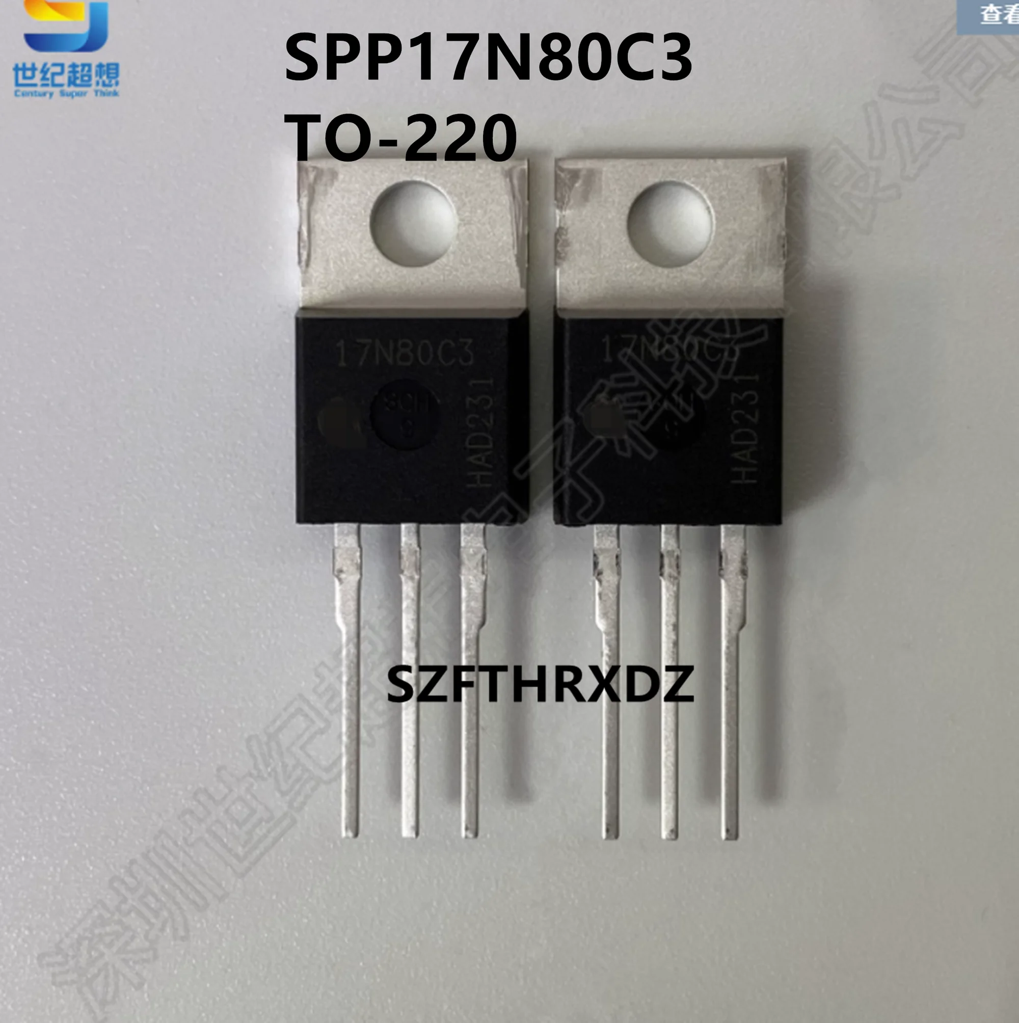 

10pcs 100% New Imported Original SPP17N80C3 17N80C3 Field effect transistor MOSFET 800V 17A TO-220
