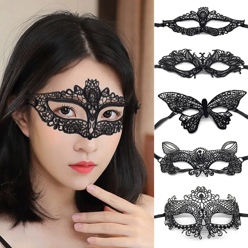 

Sexy Women Lace Eye Face Mask Masquerade Party Ball Prom Halloween Costume Supplies Accessories Lace Eye Face Mask Masquerade