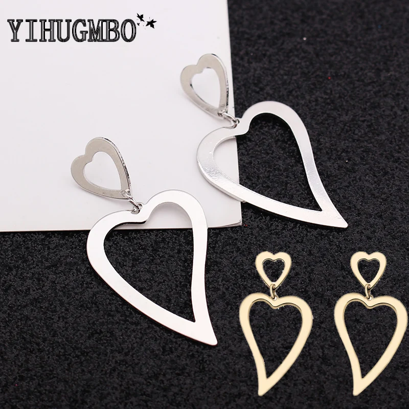 

Love Fashion Versatile Earrings Earrings Metal Mist Surface Simple Size Earrings Personalized Temperament Fresh Earring Jewelry
