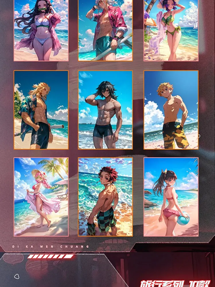 Доски Dika Wave 2 Demon Slayer коллекция Nezuko Shinobu японское аниме Kimetsu Yaiba коробка-бустер Tcg