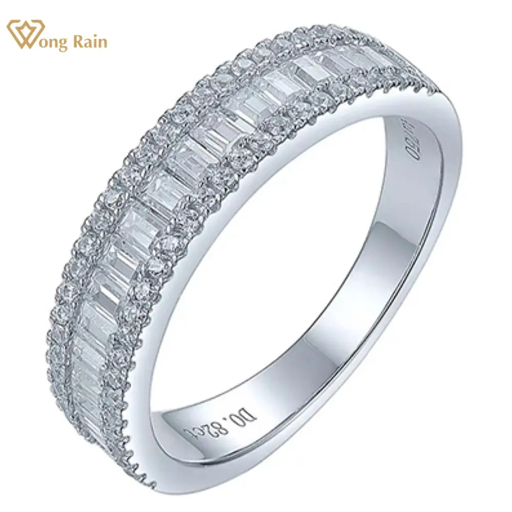 

Wong Rain 925 Sterling Silver Lab Sapphire High Carbon Diamonds Gemstone Personality Ring Fine Jewelry Wedding Band Wholesale