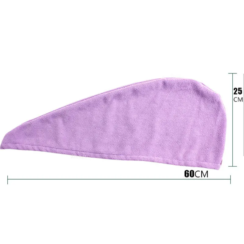 Microfibre After Shower Hair Drying Wrap Lady's Towel Quick Dry Hair Hat Cap Turban Head Wrap Womens Girls Bathing Tools 1pcs images - 6