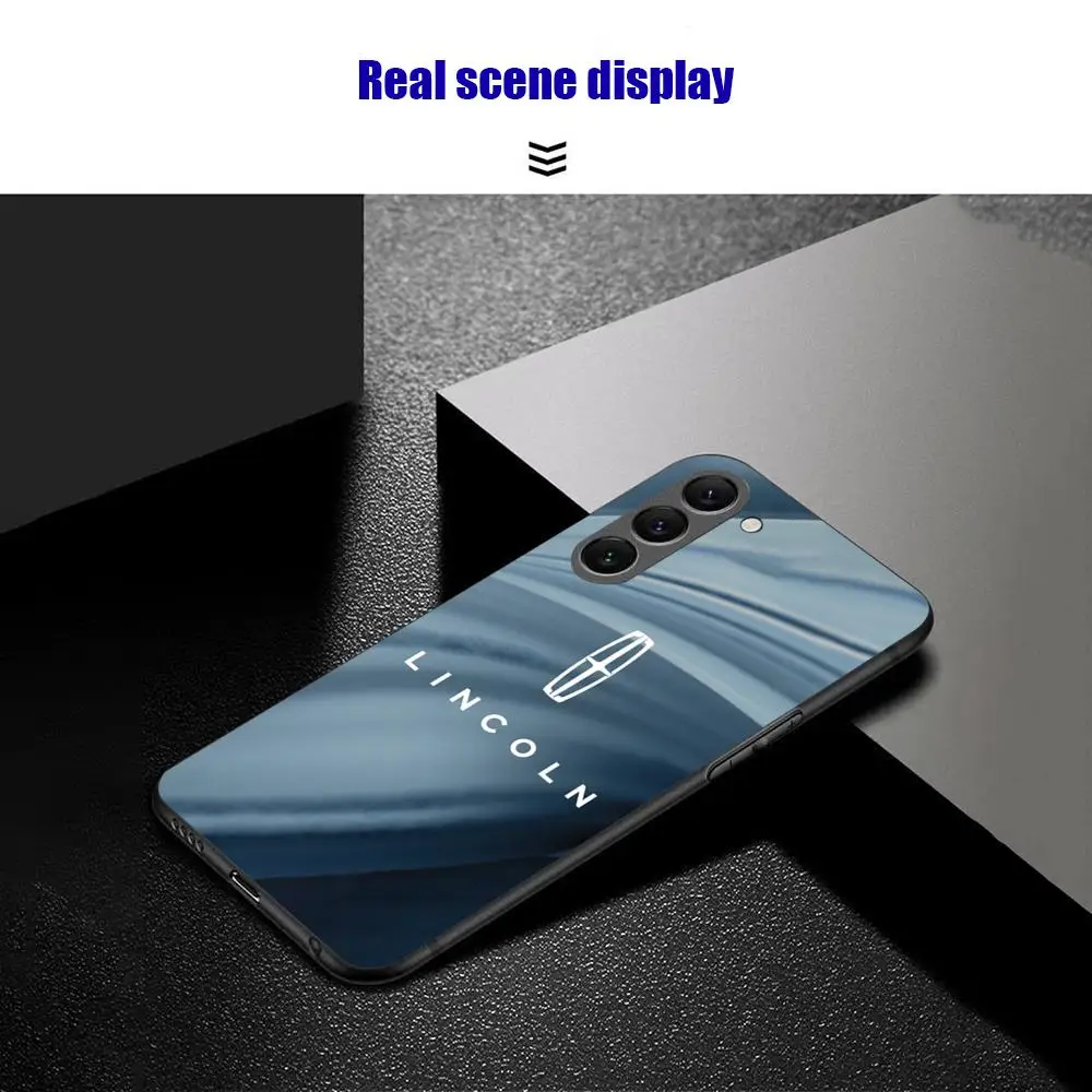 Автомобильный чехол для телефона L-linc-olnS SX Samsung Galaxy S25 S24 S23 S22 S21 S20 Plus Ultra Note20 мягкий