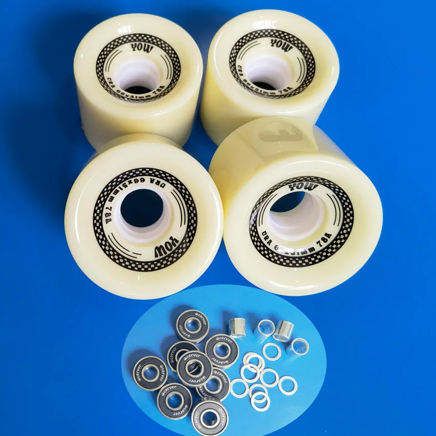 

Yow surf skateboard wheels 66*51mm 78A land surf longboard good quality wheels plus carver bearings