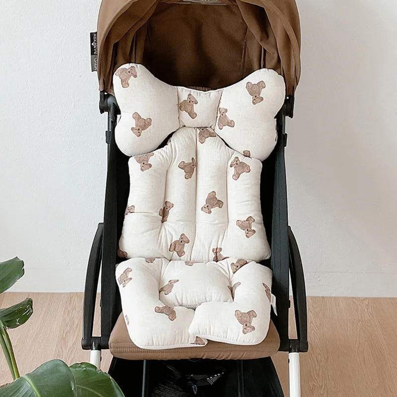 

Baby Stroller Liner Car Pushchair Seat Cushion Cotton Thicken Seat Pad Infant Cart Mattress Mat Kids Carriage Pram Accessories
