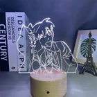 Аниме светодиодный светильник чехол закрытый Конан едогава для спальни Декор подарок на день рождения светильник манга Детектив Конан ночник прикроватная лампа