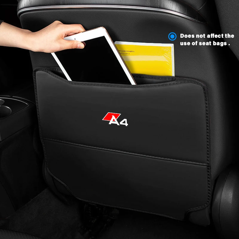 

1 Pack Car Storage Bag Seat Back Protector Car Kids Kick Pad Cushion Seat Cover For Audi A8 A5 Q7 A7 Q8 S4 A6 A4 S5 S7 S8 SQ5