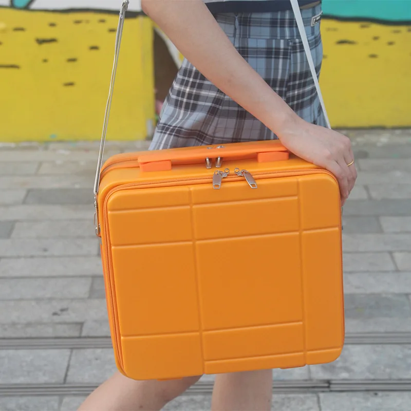 

Новинка 2023, модный брикет, универсальные колеса, бесшумный пароль, деловой брикет, 13 дюймов, Бесплатная проверка багажа