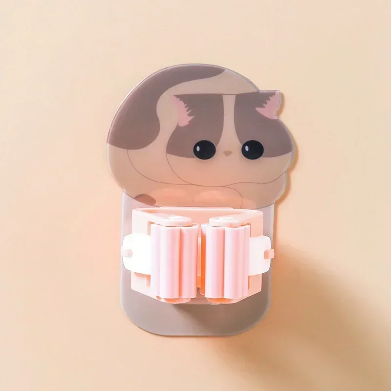 

Настенные крючки-держатели для швабры "Кошка", белые, синие, розовые, серые