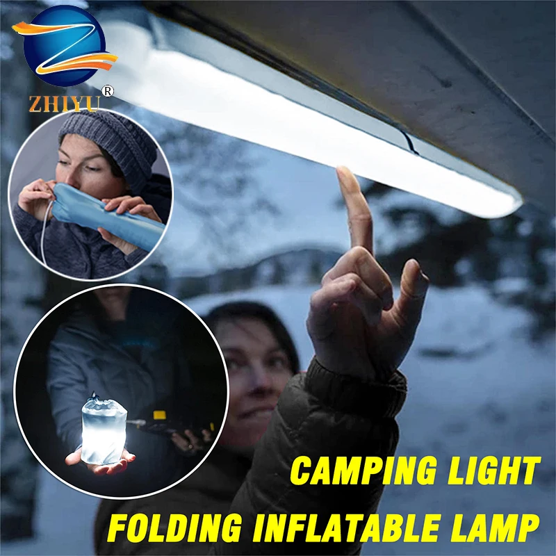 

1/2/3 PCS New Portable Lanterns Tent Light Portable Camping Light USB Interface Outdoor Camping Light Folding Inflatable Light
